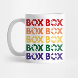 Box Box F1 Tyre Multi Colour Design Mug